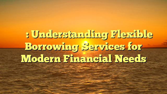 借錢平台: Understanding Flexible Borrowing Services for Modern Financial Needs